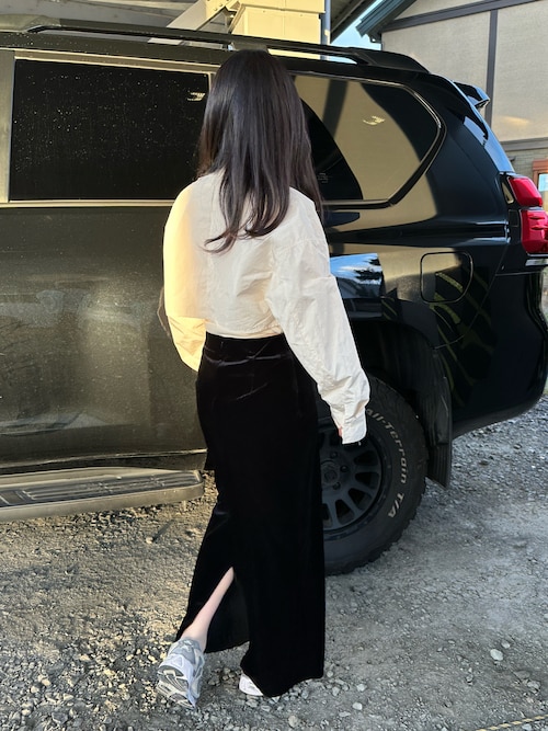 Todayful Pencil Velour Skirt ブラック 36 TODAYFUL (トゥデイフル）Pencil Velour Skirt 即日発送 SALE