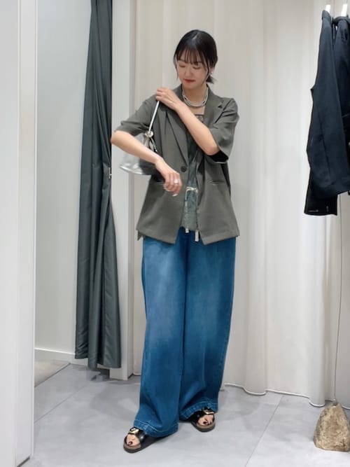 DouDou ジーンズ デニム デニムパンツ 「新色追加」デニムワイド