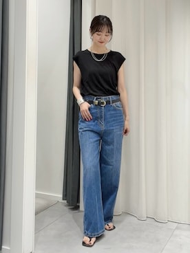 「フレンチスリーブ」｜DouDou_serikaさん（レディース・167cm）の夏コーディネート