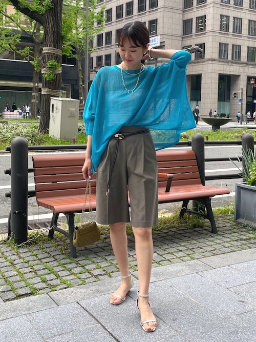 DouDou リネン混ハーフパンツ セール】リネン混ハーフパンツ（その他パンツ）｜DouDou