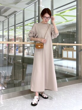 DouDou（ドゥドゥ）の「NEWドルマン切替ワンピース（ワンピース