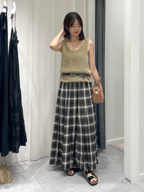 チェックプリーツスカート（スカート）｜DouDou（ドゥドゥ）の