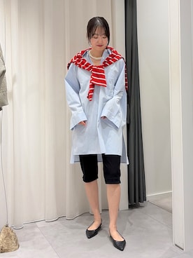 「差し色(赤)」｜DouDou_serikaさん（レディース・167cm）の春コーディネート