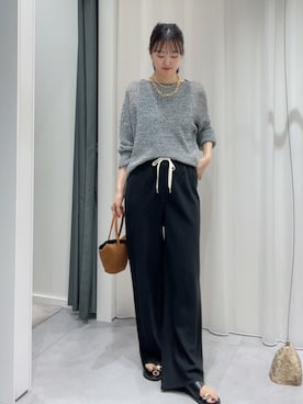 「サマーニット」｜DouDou_serikaさん（レディース・167cm）の夏コーディネート