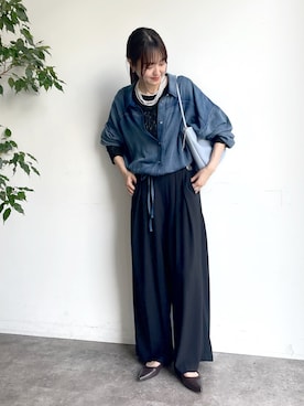 「アイテム（ショルダーバッグ）」を使った、DouDou_serikaさん（レディース・167cm・30代）の夏コーディネート