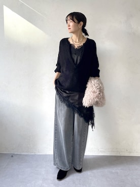 「アイテム（キャミソール）」を使った、DouDou_serikaさん（レディース・167cm）の秋コーディネート