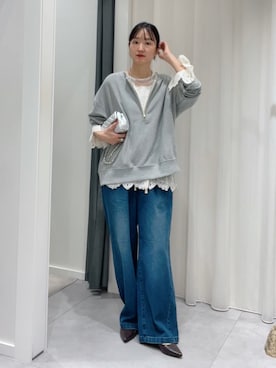 「アイテム（スウェット）」を使った、DouDou_serikaさん（レディース・167cm・30代）の秋コーディネート