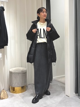 「DouDou（ドゥドゥ）のアイテム」を使った、DouDou_serikaさん（レディース・167cm）の冬コーディネート