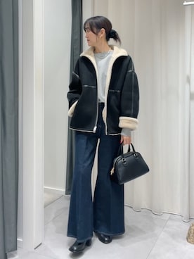 「アイテム（スウェット）」を使った、DouDou_serikaさん（レディース・167cm）の秋コーディネート