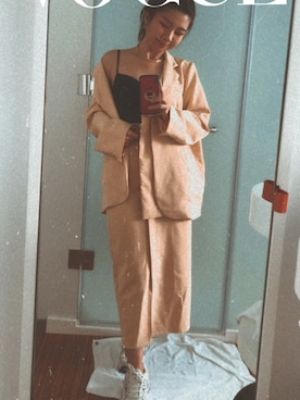 「yellow」｜王Vさん（レディース・158cm）の夏コーディネート