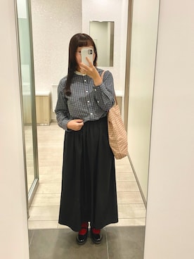 「PAR ICI」｜「アイテム（モカシン/デッキシューズ）」を使った、⋈ 𝕞𝕖𝕚 ⋈さん（レディース・155cm）の秋コーディネート