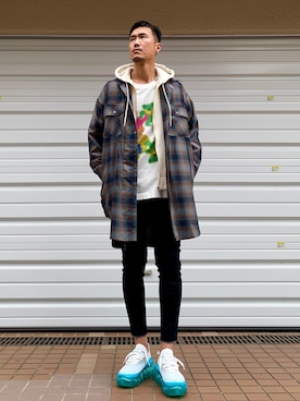 「grounds（グラウンズ）のアイテム（シューズ）」を使った、_tsubasa_yさん（メンズ・181cm）の冬コーディネート
