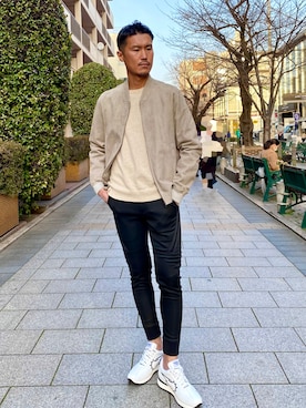 「HERNO（ヘルノ）のアイテム」を使った、_tsubasa_yさん（メンズ・181cm）の春コーディネート