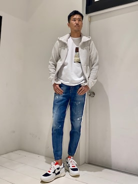 「P.M.D.S.（ピー エム ディー エス）のアイテム（トップス）」を使った、_tsubasa_yさん（メンズ・181cm）の春コーディネート