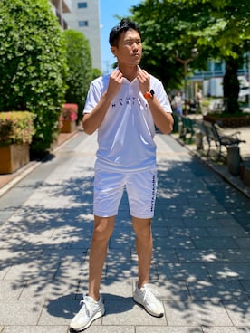 「muta（ムータ）のアイテム（パンツ）」を使った、_tsubasa_yさん（メンズ・181cm）の春コーディネート