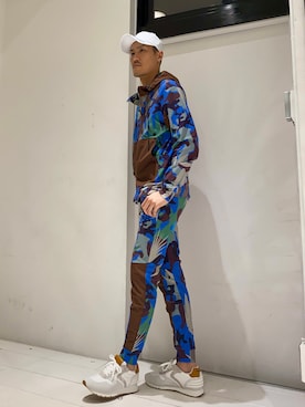 「1piu1uguale3 RELAX（ウノピュウノウグァーレトレリラックス）のアイテム（帽子）」を使った、_tsubasa_yさん（メンズ・181cm）の春コーディネート