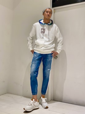 「P.M.D.S.（ピー エム ディー エス）のアイテム（トップス）」を使った、_tsubasa_yさん（メンズ・181cm）の春コーディネート