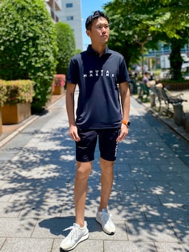 「muta（ムータ）のアイテム（パンツ）」を使った、_tsubasa_yさん（メンズ・181cm）の春コーディネート