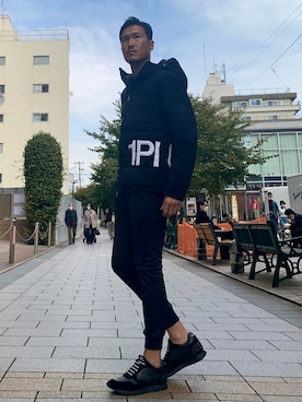 「1piu1uguale3 RELAX（ウノピュウノウグァーレトレリラックス）のアイテム（ブルゾン）」を使った、_tsubasa_yさん（メンズ・181cm）の秋コーディネート