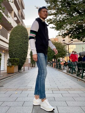 「P.M.D.S.（ピー エム ディー エス）のアイテム（トップス）」を使った、_tsubasa_yさん（メンズ・181cm）の秋コーディネート