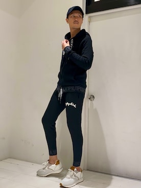 「1piu1uguale3 RELAX（ウノピュウノウグァーレトレリラックス）のアイテム（帽子）」を使った、_tsubasa_yさん（メンズ・181cm）の春コーディネート