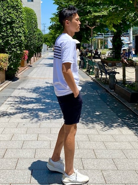 「muta（ムータ）のアイテム（パンツ）」を使った、_tsubasa_yさん（メンズ・181cm）の春コーディネート