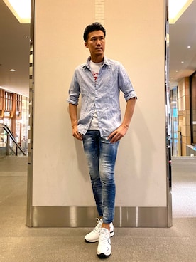 「johnson motors」｜_tsubasa_yさん（メンズ・181cm）の夏コーディネート