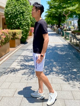 「muta（ムータ）のアイテム（パンツ）」を使った、_tsubasa_yさん（メンズ・181cm）の春コーディネート