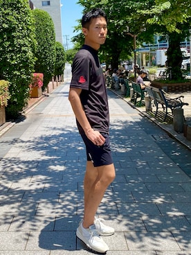 「muta（ムータ）のアイテム（パンツ）」を使った、_tsubasa_yさん（メンズ・181cm）の春コーディネート