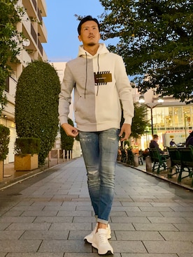 「P.M.D.S.（ピー エム ディー エス）のアイテム（トップス）」を使った、_tsubasa_yさん（メンズ・181cm）の秋コーディネート