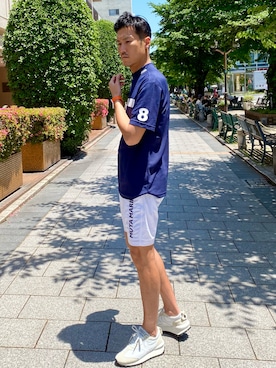 「muta（ムータ）のアイテム（パンツ）」を使った、_tsubasa_yさん（メンズ・181cm）の春コーディネート