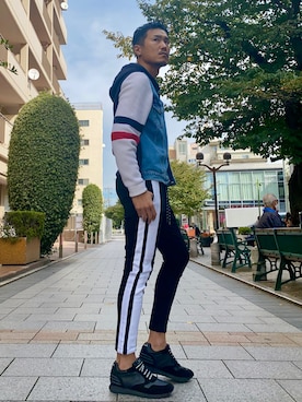 「e JEANS（イージーンズ）のアイテム」を使った、_tsubasa_yさん（メンズ・181cm）の秋コーディネート