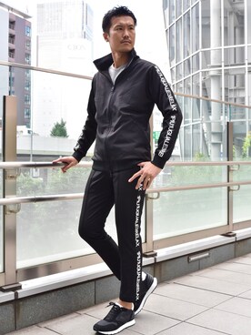 「1piu1uguale3 RELAX（ウノピュウノウグァーレトレリラックス）のアイテム（ブルゾン）」を使った、_tsubasa_yさん（メンズ・181cm）の夏コーディネート