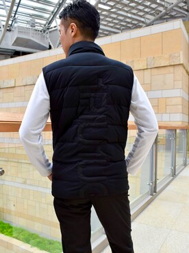 「1piu1uguale3 RELAX（ウノピュウノウグァーレトレリラックス）のアイテム（ブルゾン）」を使った、_tsubasa_yさん（メンズ・181cm）の夏コーディネート