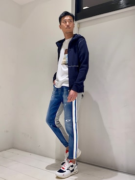 「P.M.D.S.（ピー エム ディー エス）のアイテム（トップス）」を使った、_tsubasa_yさん（メンズ・181cm）の春コーディネート