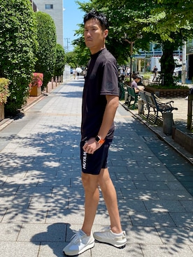 「muta（ムータ）のアイテム（パンツ）」を使った、_tsubasa_yさん（メンズ・181cm）の春コーディネート