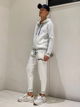 「1piu1uguale3 RELAX（ウノピュウノウグァーレトレリラックス）のアイテム（帽子）」を使った、_tsubasa_yさん（メンズ・181cm）の春コーディネート