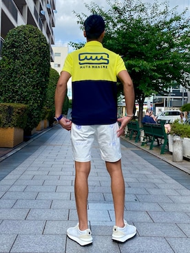「muta（ムータ）のアイテム（パンツ）」を使った、_tsubasa_yさん（メンズ・181cm）の夏コーディネート