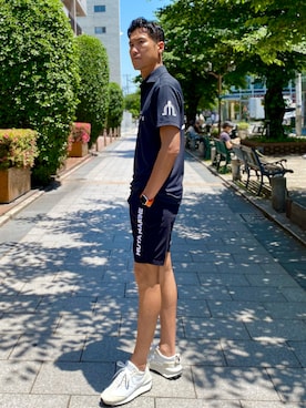 「muta（ムータ）のアイテム（パンツ）」を使った、_tsubasa_yさん（メンズ・181cm）の春コーディネート