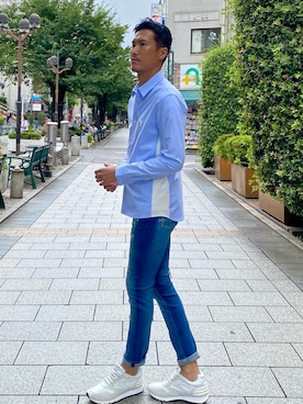 「muta（ムータ）のアイテム（トップス）」を使った、_tsubasa_yさん（メンズ・181cm）の秋コーディネート