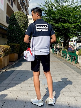 「muta（ムータ）のアイテム（パンツ）」を使った、_tsubasa_yさん（メンズ・181cm）の夏コーディネート