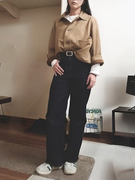 「H&M（エイチ・アンド・エム）のアイテム（ジャケット/アウター）」を使った、 Nさん（レディース・159cm）の冬コーディネート