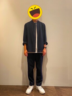 「TAKEO KIKUCHI（タケオキクチ）のアイテム（MA-1）」を使った、RYUさん（メンズ・175cm）の秋コーディネート