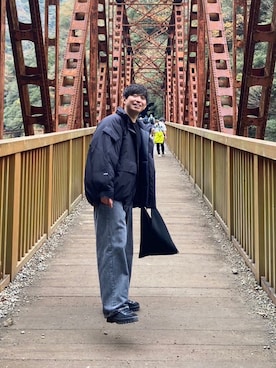 「アイテム（ハンドバッグ）」を使った、KOSUKeさん（メンズ・164cm・20代）の秋コーディネート