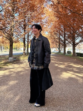 「アイテム（ハンドバッグ）」を使った、KOSUKeさん（メンズ・164cm）の冬コーディネート