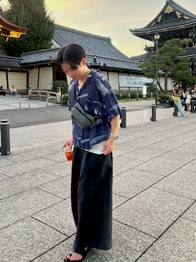 「PORTER CLASSIC（ポータークラシック）のアイテム」を使った、KOSUKeさん（メンズ・164cm）の夏コーディネート