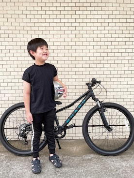 「アイテム（サンダル）」を使った、Kajさん（キッズ・125cm）の夏コーディネート