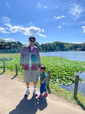 「アイテム（Tシャツ/カットソー）」を使った、SAHIROさん（メンズ・173cm）の秋コーディネート