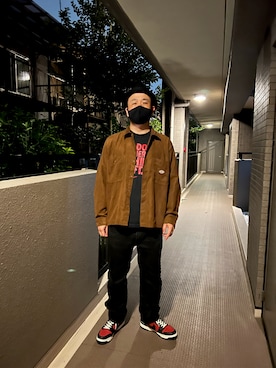 「EdgeCity（エッジシティ）のアイテム」を使った、Mnb Kさん（メンズ・172cm）の秋コーディネート