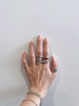 「アイテム（アクセサリー）」を使った、ぺりさん（レディース・165cm）の秋コーディネート